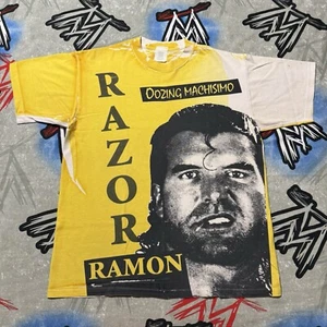 Razor Ramon Oozing Machismo AOP Herren XL T-Shirt 1993 WWF Wrestling Scott Hall - Bild 1 von 7