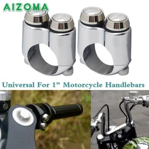 Chrome Motorcycle Handlebar Switch Control 1" 25mm Custom Vintage Modified Part - Picture 1 of 9