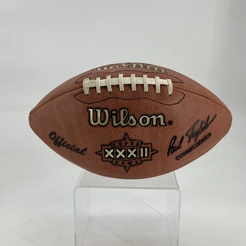 Wilson Brown Super Bowl XXXII Green Bay Packers Vs Denver Broncos NFL Ball - B31 Cover