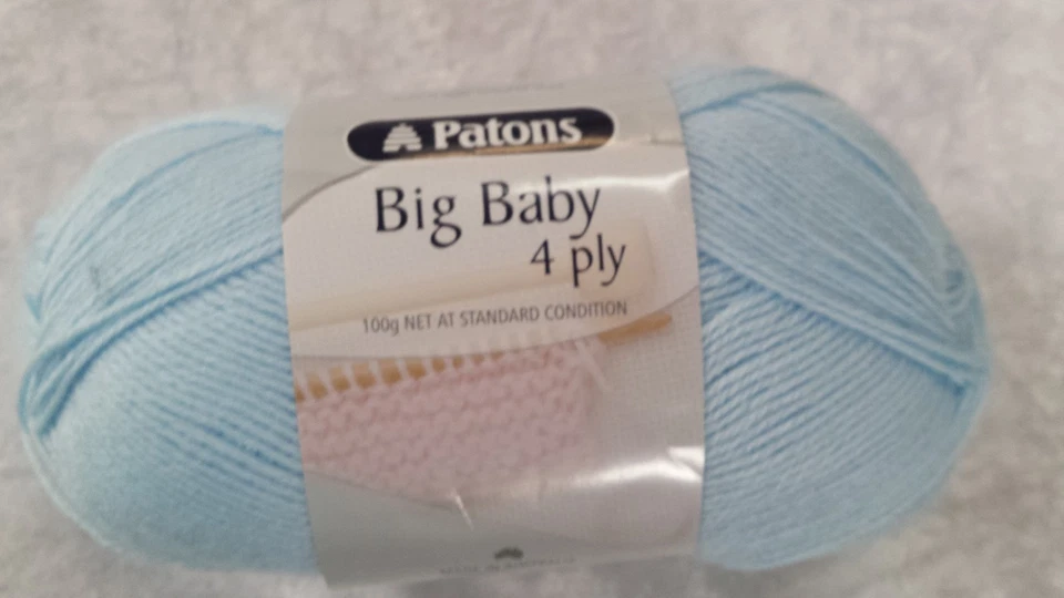 Patons Big Baby 4 Ply #2541 Light Blue 100g - image 1 of 1