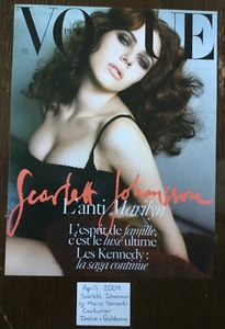 2009 SCARLETT JOHANSSON : PARIS VOGUE COVER PAGE/POSTER Approx Size = 11”x 8.5” - Picture 1 of 10