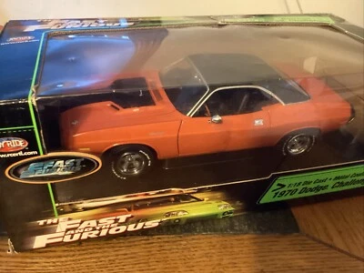 Racing Champions The Fast And The Furious 1970 Dodge Challenger Orange 1/18 Read - Image 1 of 4