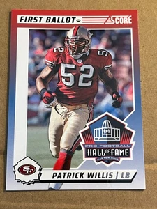 2024 SCORE - FIRST BALLOT HALL OF FAME - PATRICK WILLIS 49ERS #2 - Picture 1 of 2