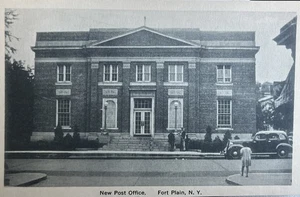 Vintage Postcard New Post Office Fort Plain New York NY - Picture 1 of 2