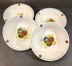 Vintage Atico Yuletide Traditions Weihnachten Dessertschalen (4er Set) Sehr guter Zustand - Bild 1 von 9