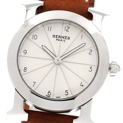 HERMÈS Orologio HERMES H Ronde HR1.210 quadrante argento quarzo orologio da donna_861054