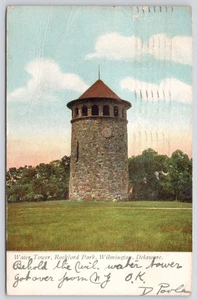 Postal Water Tower Rockford Park Wilmington Delaware UDB 1907 - Imagen 1 de 2