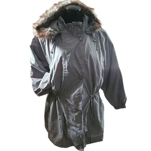 Woman Within Gray Quilted Anorak  Zipout Lining Plus Size  26/28 2X - Picture 1 of 3