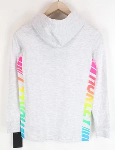 HURLEY Girls Sweatshirt 140-152 cm Grey Pullover Hoodie Long Sleeve Cotton Blend - Picture 1 of 10