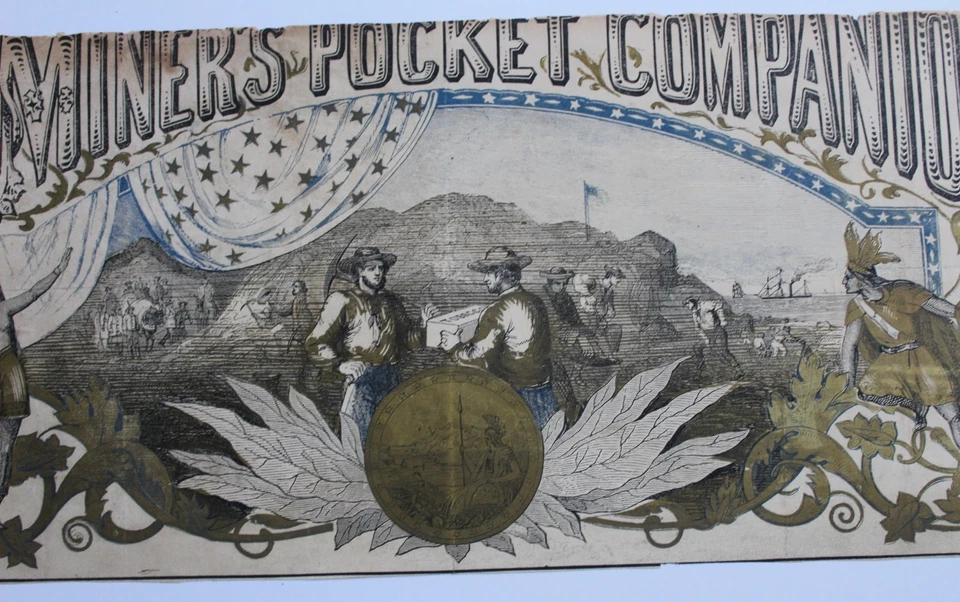 ESCASO Miner's Pocket Companion anuncio o etiqueta de carrito de tabaco Foto 1 de 1