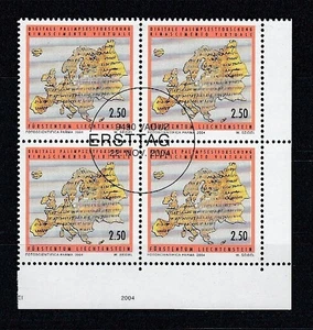 Liechtenstein 1364 Digital Palimpsest Research Block Of Four OO - Picture 1 of 1