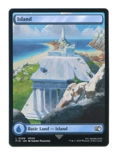Island Basic Land #0299 NM Final Fantasy FIN MTG Magic the Gathering FFVIII - Picture 1 of 2