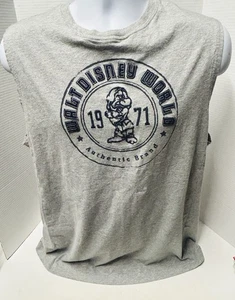 T-shirt senza maniche Grumpy Walt Disney World grigio cotone uomo L Grumpy - Foto 1 di 6