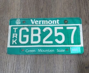 Vtg Vermont Licence Plate Nov. 1998 Green Mountain State  Maple Tree  #GB257 - Picture 1 of 6