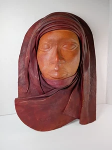 Insegna velata donna in pelle fatta a mano dimensionale 3D di Jean Do - Foto 1 di 13