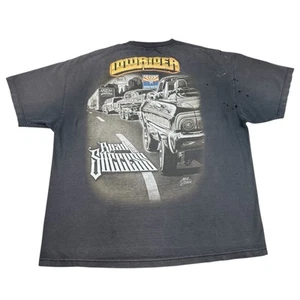 Vintage Super Faded Black Lowrider AZ T Shirt 2XL Distressed Thrashed Smoked Out - Picture 1 of 13