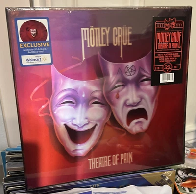 MÖTLEY CRÜE Theatre of Pain 40th Ann RED WAVE Vinyl LP Lenticular 3D sealed new - Image 1 of 2