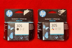 Genuine HP 305, Cartridges Black  & Colour Ink Cartridges New AUG 2025 MAR 2025 - Picture 1 of 23