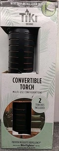 TIKI 2pk Sea Metal Torch: Freestanding Garden Torch with Easy Install Refillable - Picture 1 of 4
