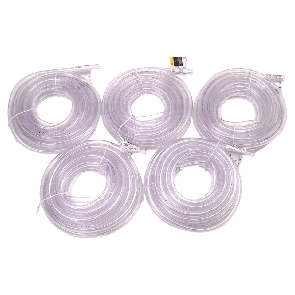 Lot of 5 Everbilt HKP001-PVC004 Clear PVC Vinyl Tubing, ø1/2" OD x ø3/8" ID, 20' - Image 1 of 4