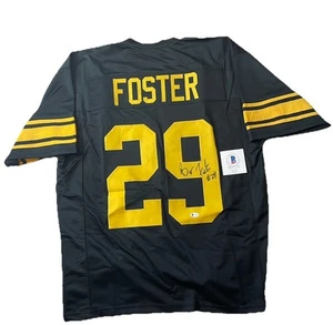 Barry Foster Autographed New Black Steelers Football Jersey -BECKETT CERT #29 - Picture 1 of 6
