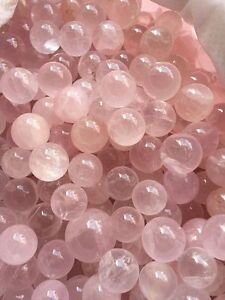 20-25pcs Rose Quartz Stone Sphere ~ For Crystal Healing , Reiki,Chakra grid ball