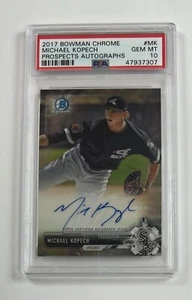 Bowman Chrome #MK Michael Kopech Prospects 2017 PSA 10 Gem MT GC37-7307 - Imagen 1 de 2