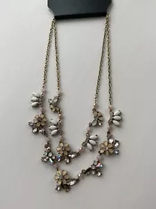Lady Fashion Double Layer Circle Pendant Bead Necklace Women Party Jewelry Gifts - Picture 1 of 3
