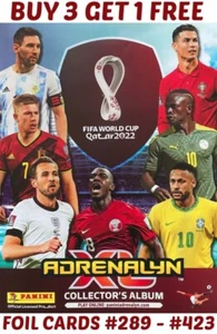 PANINI ADRENALYN XL WORLD CUP QATAR 2022 FOIL CARDS - #289 - #423 - Picture 1 of 136