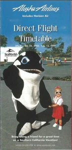 Alaska Airlines system timetable 10/25/98 [0123] Buy 4+ save 50% - Picture 1 of 1