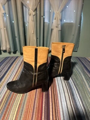 Botas Fratelli Rossetti 37.5 Botas Cuero Tostado y Negro Foto 1 de 4