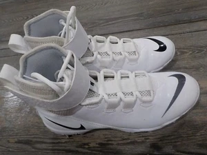 Nike Force Savage Shark AQ7722-100 Men's US 8.5 Football Cleat White Wolf Gray - Picture 1 of 6