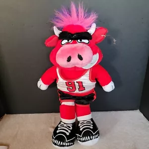 NBA Chicago Bulls Play by Play 19” Plush 91 Dennis Rodman Benny the Bull - Picture 1 of 12