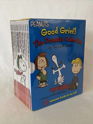 GOOD GRIEF! THE PEANUTS COLLECTION 12-Book SET w/ STICKERS Charles Schultz NEW! Foto 1 de 4