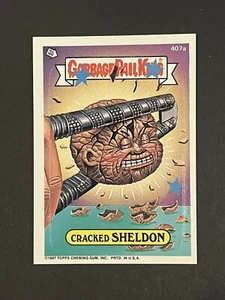 1987 Garbage Pail Kids Series 10 Cracked SHELDON GPK Card 407a NM Qty available - Picture 1 of 4