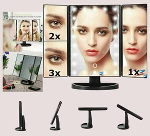 Touch Screen Led Mirror with 1X/2X/3X Magnifying for Make Up Lamps - Picture 1 of 13
