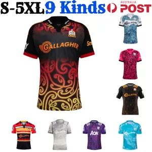 Men Chiefs Rugby Jersey T-Shirt New Zealand Souvenir Short Sleeve Tee Tops Pants - Picture 1 of 24