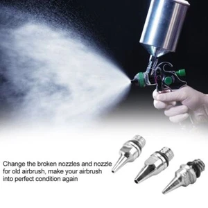 3Pcs 0.2mm 0.3mm 0.5mm Airbrush Nozzles and Needles Tips Replacement Accessories - Photo 1 sur 8