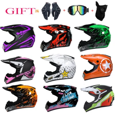 Off-road Casco Motorcycle Helmet Dirt Bike Motocross Sports Helmet+3Pc Free Gift - Image 1 of 4