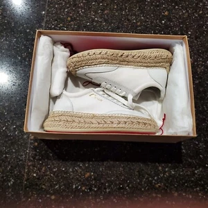 Christian Louboutin Espasneak Espadrille 35Platform Sneakers shoes white 3210147 - Picture 1 of 24