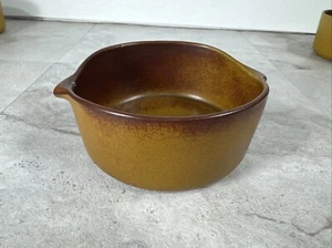 Bennington Potters 1641 Lug Bowl Trinket Dish 6” Pottery Handles Mustard 1793 - Picture 1 of 8