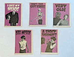 1965 Monster Greeting Trading Cards Topps Robert Crumb SET - #13 #38 #42 #45 #50 - Picture 1 of 2