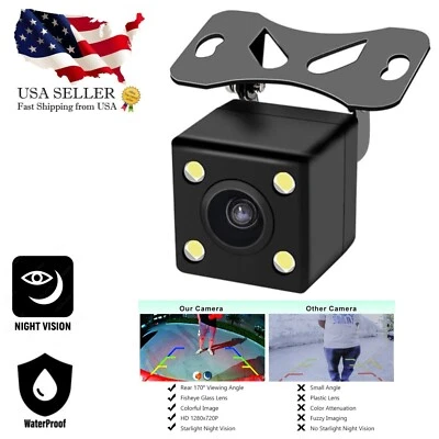 New Backup Camera Rearview Universal Mount Wide Angle for ALPINE Car Radio - Image 1 of 4