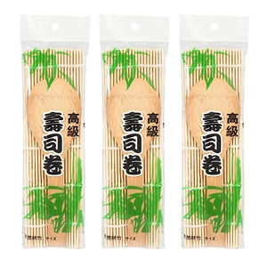 Sushi Matte mit Löffel Bambusmatte Sushimatte Sushimaker 3er Pack - Bild 1 von 2
