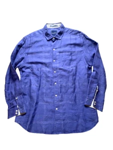 Tommy Bahama Shirt Adult Large Button Up Long Sleeve Flip Contrast Cuffs Mens - Picture 1 of 8