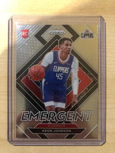 2021-22 Panini Prizm Emergent RC #6 Keon Johnson - Los Angeles Clippers - Bild 1 von 2