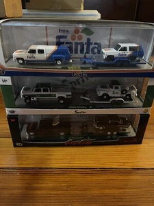 M2 Machines Coca-Cola Auto Haulers S02 Set of 3 Walmart Exclusive Chevy Trucks - Picture 1 of 6