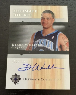 2005-06 Ultimate Collection - Ulitimate Rookie AC DERON WILLIAMS  /250 - Image 1 of 2