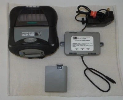 Zebra RW420 Mobile Printer with Bluetooth, WiFi & Mag Strip P/N:R4A-0ULA010N-00 - Image 1 of 4
