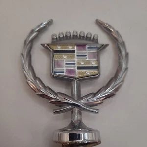 1979-1985 CADILLAC ELDORADO HOOD EMBLEM ASSEMBLY OEM - Picture 1 of 5